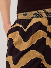Monsoon Brown Zahara Print Balloon Trousers - Image 2 of 4