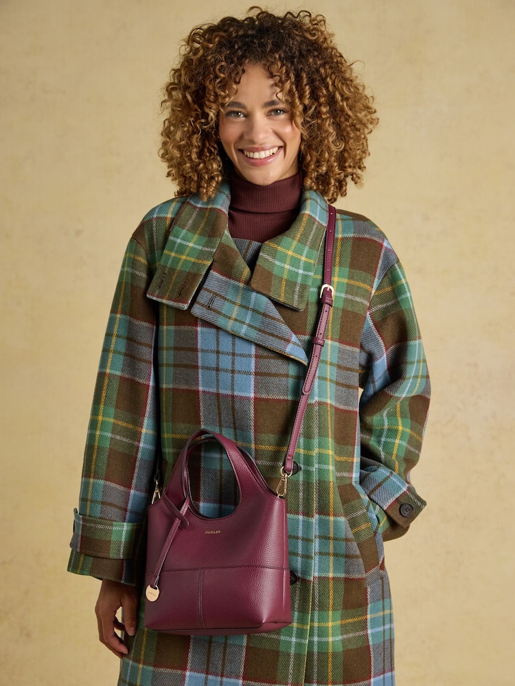 Joules Crossbody Berry Red Tophandle Tote Bag - Image 1 of 8 Joules Crossbody Berry Red Tophandle Tote Bag - Image 1 of 8