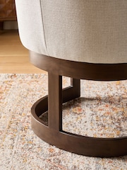 Tweedy Plain Light Natural Brady Walnut Effect Leg Dining Chair - Image 2 of 8