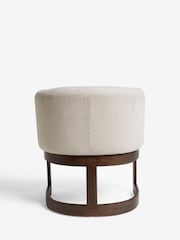 Tweedy Plain Light Natural Brady Walnut Effect Leg Dining Chair - Image 6 of 8