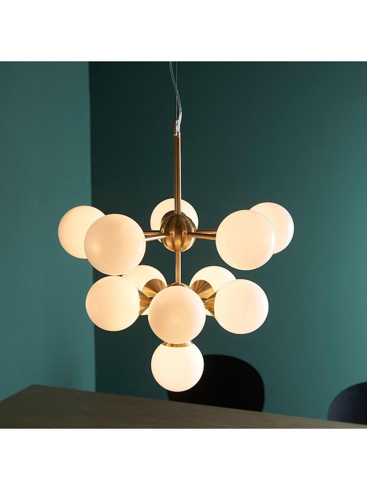 Gallery Home Brushed Gold Chandelier Brampton Ceiling Light - Image 1 of 8