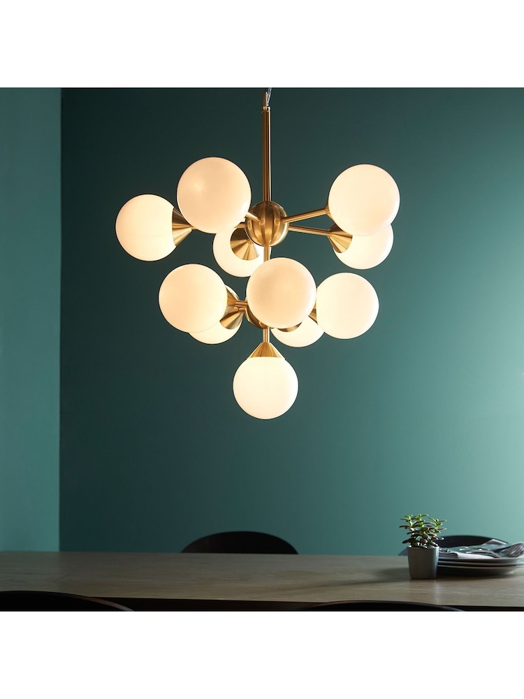 Gallery Home Brushed Gold Chandelier Brampton Ceiling Light - Image 2 of 8