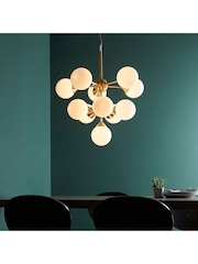 Gallery Home Brushed Gold Chandelier Brampton Ceiling Light - Image 3 of 8