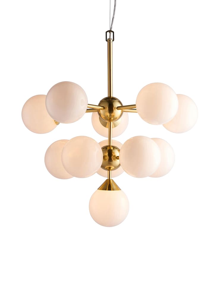 Gallery Home Brushed Gold Chandelier Brampton Ceiling Light - Image 5 of 5 Gallery Home Brushed Gold Chandelier Brampton Ceiling Light - Image 5 of 5