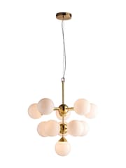 Gallery Home Brushed Gold Chandelier Brampton Ceiling Light - Image 8 of 8