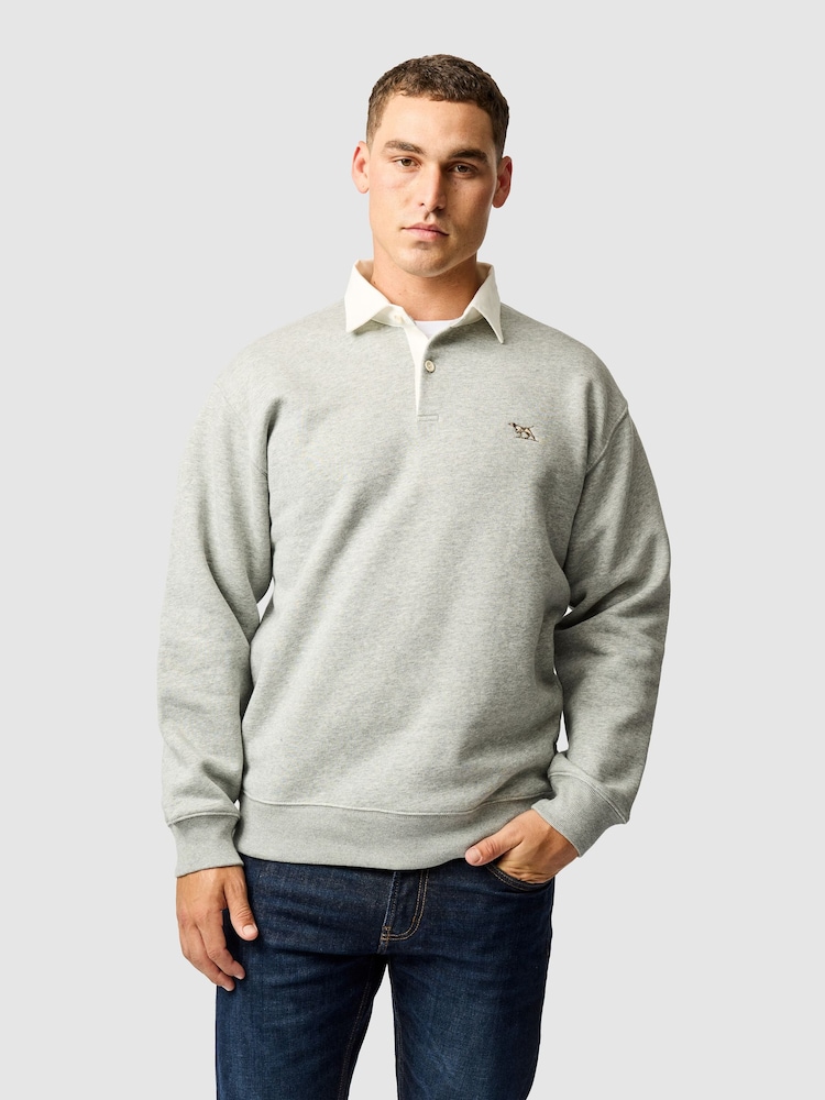 Rodd & Gunn Grey Otago Sweat Top - Image 1 of 6 Rodd & Gunn Grey Otago Sweat Top - Image 1 of 6