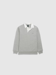Rodd & Gunn Grey Otago Sweat Top - Image 5 of 6