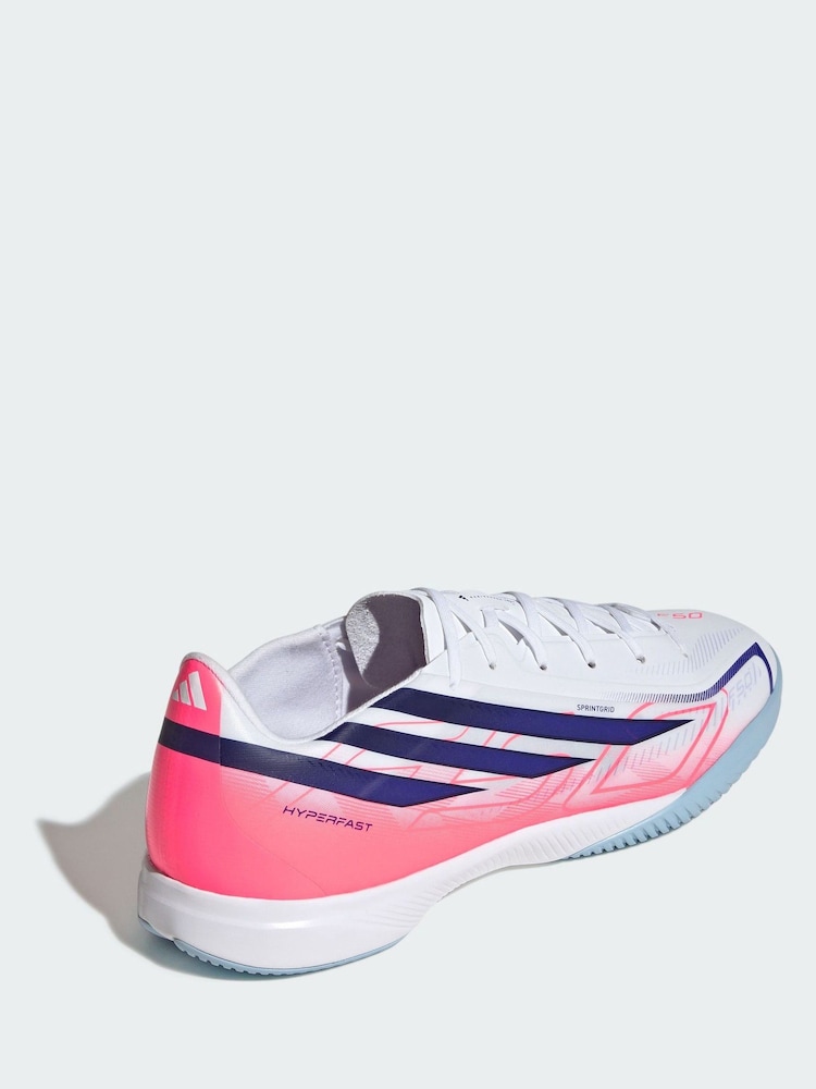 adidas White F50 Hyperfast League Indoor Football Boots - Image 2 of 4 adidas White F50 Hyperfast League Indoor Football Boots - Image 2 of 4