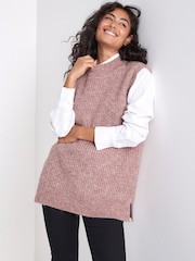 Pink Fisherman Rib Knit Tank - Image 3 of 6