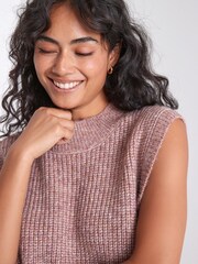 Pink Fisherman Rib Knit Tank - Image 5 of 6