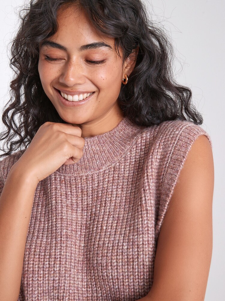 Pink Fisherman Rib Knit Tank - Image 5 of 6