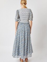 By Iris Blue Vanessa 100% Cotton Smocked Dress - Image 2 of 5