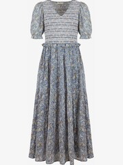 By Iris Blue Vanessa 100% Cotton Smocked Dress - Image 5 of 5