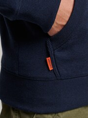 Superdry Navy Essential Logo Hoodie - Image 5 of 8