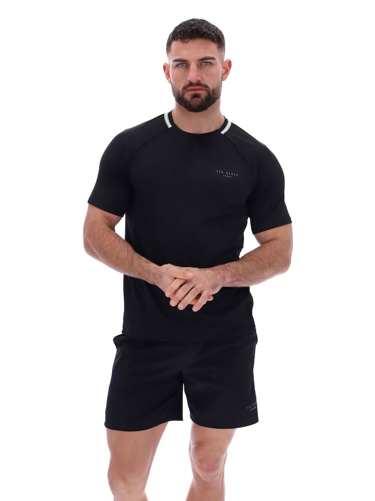 შავი - Ted Baker Sport Blue Harrison Aeroflow Training T-Shirt - სურათი 1 4-დან