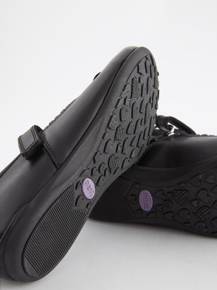 Black School Leather Character Mary Jane Shoes - Image 5 of 5