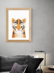 East End Prints Orange Tiger Print by Dan Hobday - Image 1 of 3