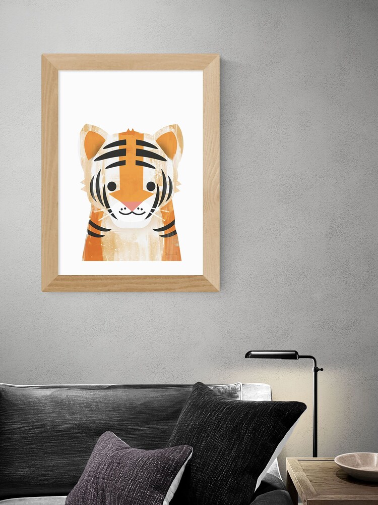 East End Prints Orange Tiger Print by Dan Hobday - Image 1 of 3