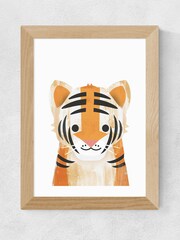 East End Prints Orange Tiger Print by Dan Hobday - Image 3 of 3