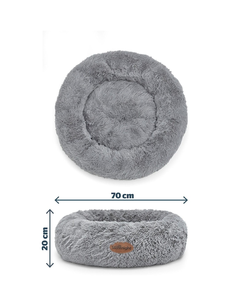 Silentnight Grey Calming Donut Pet Bed - Image 2 of 6