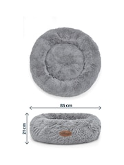 Silentnight Grey Calming Donut Pet Bed - Image 3 of 6