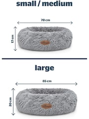 Silentnight Grey Calming Donut Pet Bed - Image 6 of 6