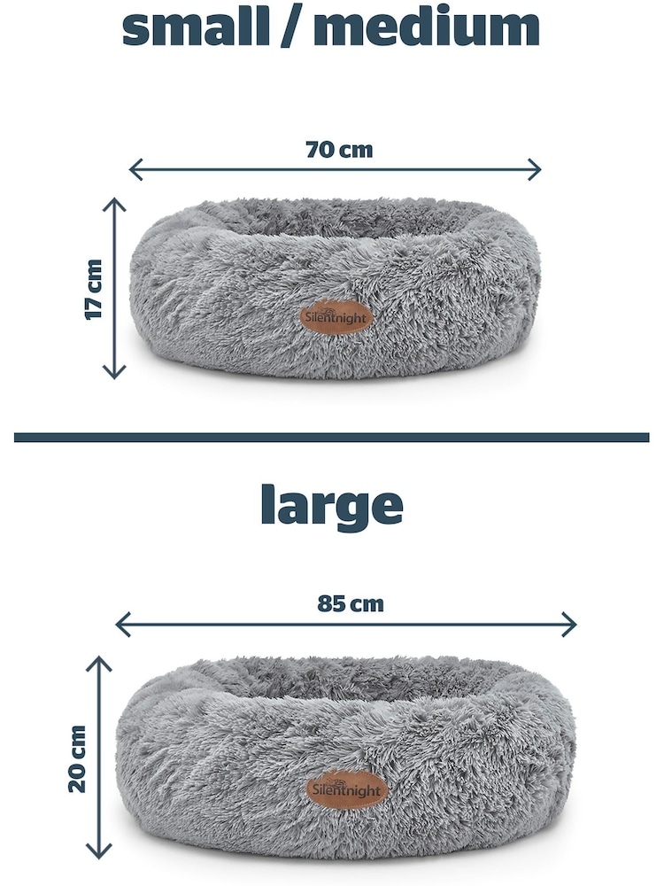 Silentnight Grey Calming Donut Pet Bed - Image 6 of 6