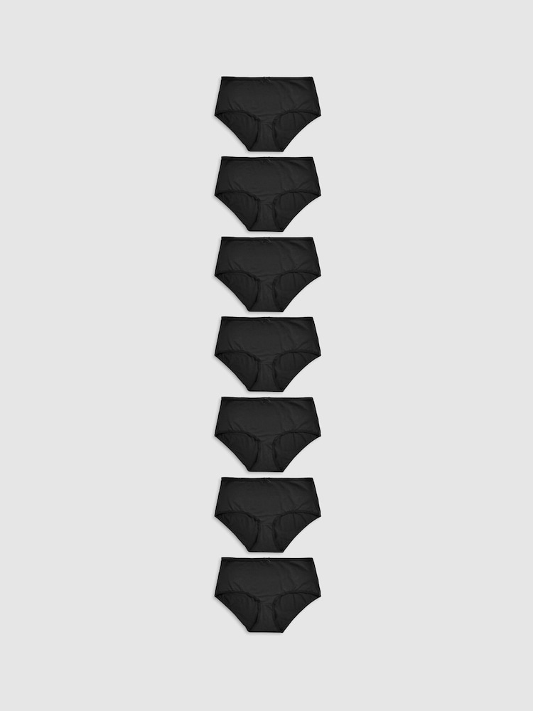 Noir - Culotte en microfibre 7 Pack - Image 1 de 5