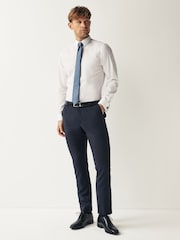 White/Blue Polka Dot Regular Fit Occasion Shirt And Tie Pack - Image 3 of 6