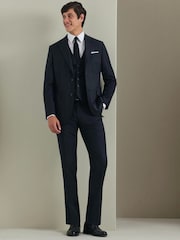 Charles Tyrwhitt Black Adjustable Fit Natural Stretch Twill Waistcoat - Image 3 of 4
