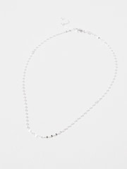 Oliver Bonas Silver Plated Renata Beaded Chain Necklace - Image 2 of 5
