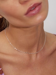 Oliver Bonas Silver Plated Renata Beaded Chain Necklace - Image 5 of 5