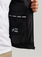 Superdry Black Training Harrington Water-Repellent Jacket - Image 7 of 7