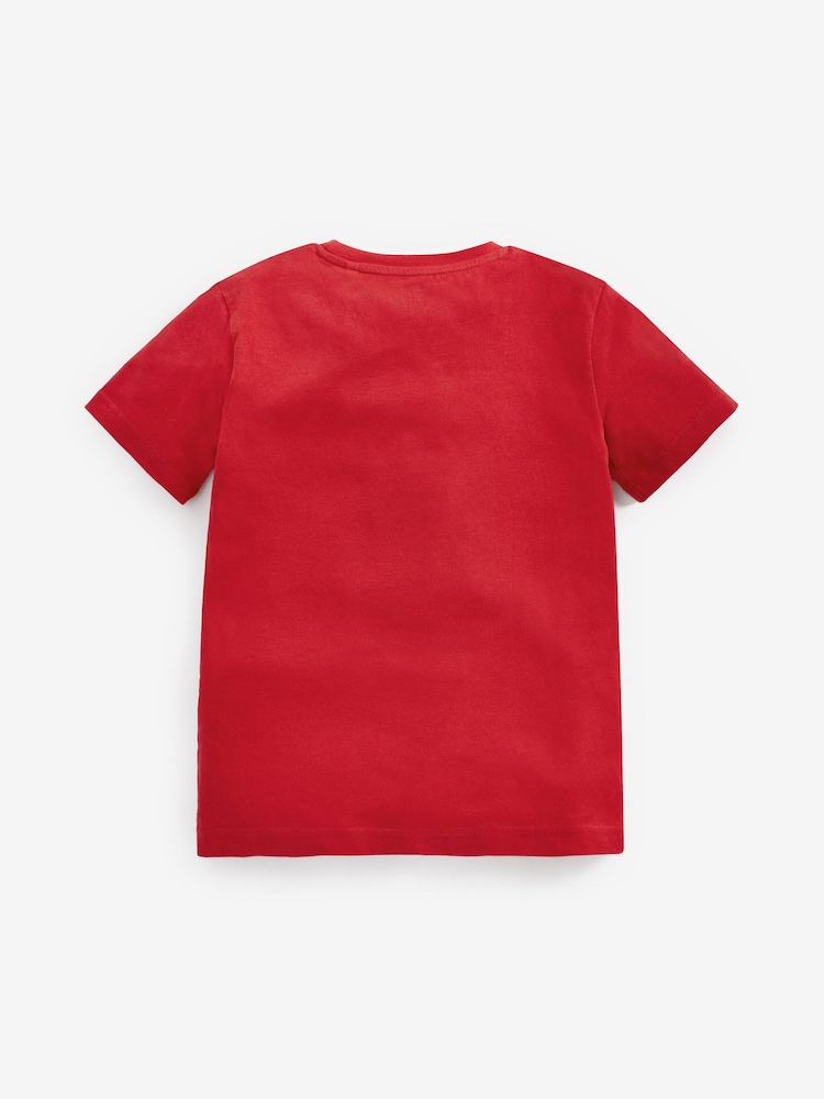 Spiderman, Rot - License T-Shirt mit Paillettendesign (3 bis 16 Jahre) - Image 3 of 4
