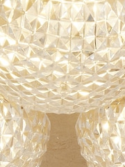 Searchlight Gold Lilac Gold LED 3LT Flush Ceiling Light - Image 3 of 3