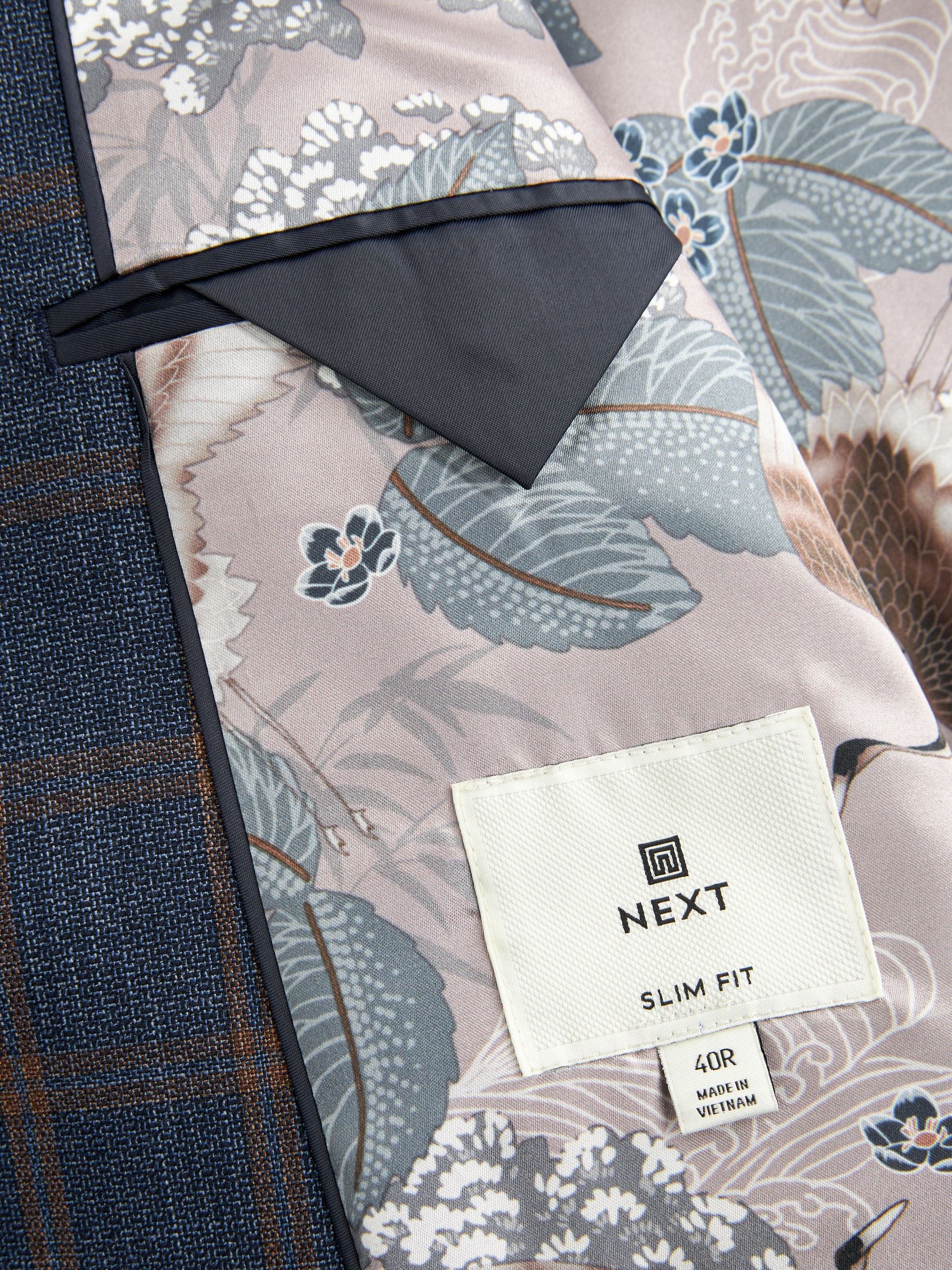 Next blue slim fit suit hotsell
