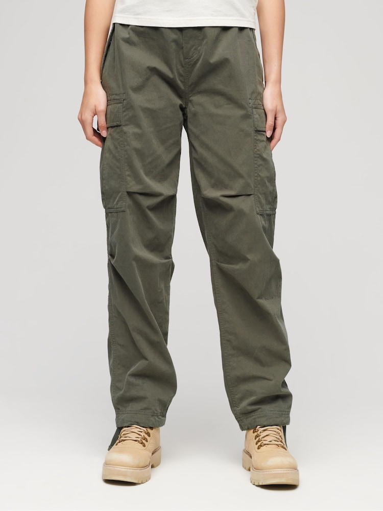 Superdry Green Parachute Grip Cargo Utility Trousers - Image 1 of 10