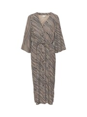 Kaffe Sophia V-Neck Midi Length Wrap Dress - Image 5 of 6