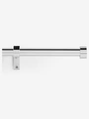 Chrome Stud Finial Extendable 19mm Curtain Pole Kit - Image 1 of 5