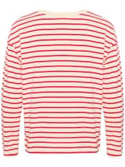 Kaffe 100% Cotton Kawinny Long Sleeve White T-Shirt - Image 6 of 6