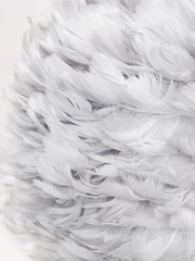 Lipsy Grey Feather Ceiling Light Shade - Image 7 of 7
