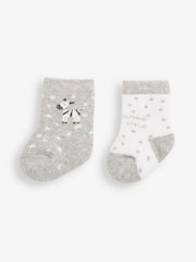 Pack de 2 pares de calcetines para bebé de Jojo Maman Bébé - Imagen 1 de 2