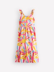 Boden Cream Cross-back Midi Jersey Dress - Image 1 of 3