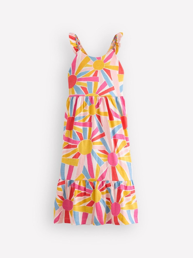 Boden Cream Cross-back Midi Jersey Dress - Image 1 of 3 Boden Cream Cross-back Midi Jersey Dress - Image 1 of 3