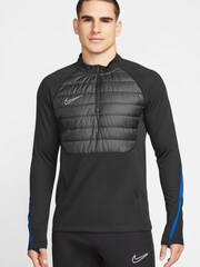 Nike Black/Grey Therma-FIT Academy Half Zip Training Top - Image 1 of 3