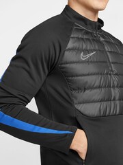 Nike Black/Grey Therma-FIT Academy Half Zip Training Top - Image 3 of 3