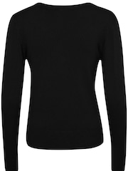 Kaffe Lizza V-Neck Buttoned Cuffs Jumper - Image 6 of 6