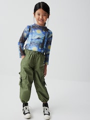 Vincent Van Gogh Blue Starry Night APOH Long Sleeve Mesh Top (3-16yrs) - Image 2 of 7
