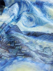 Vincent Van Gogh Blue Starry Night APOH Long Sleeve Mesh Top (3-16yrs) - Image 7 of 7