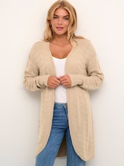 Kaffe Natural Emria Long Cardigan - Image 1 of 6
